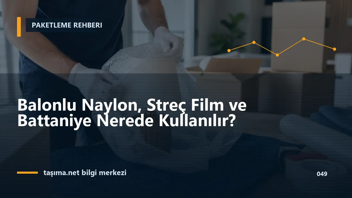 Balonlu Naylon, Streç Film ve Battaniye Nerede Kullanılır?