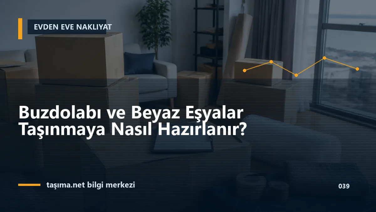 Buzdolabı ve Beyaz Eşyalar Taşınmaya Nasıl Hazırlanır?