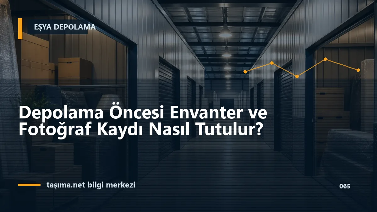 Depolama Öncesi Envanter ve Fotoğraf Kaydı Nasıl Tutulur?