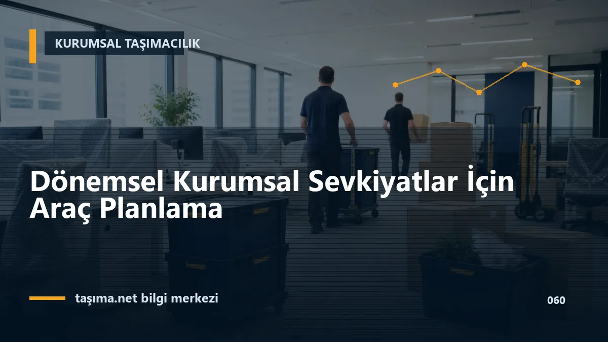 Dönemsel Kurumsal Sevkiyatlar İçin Araç Planlama