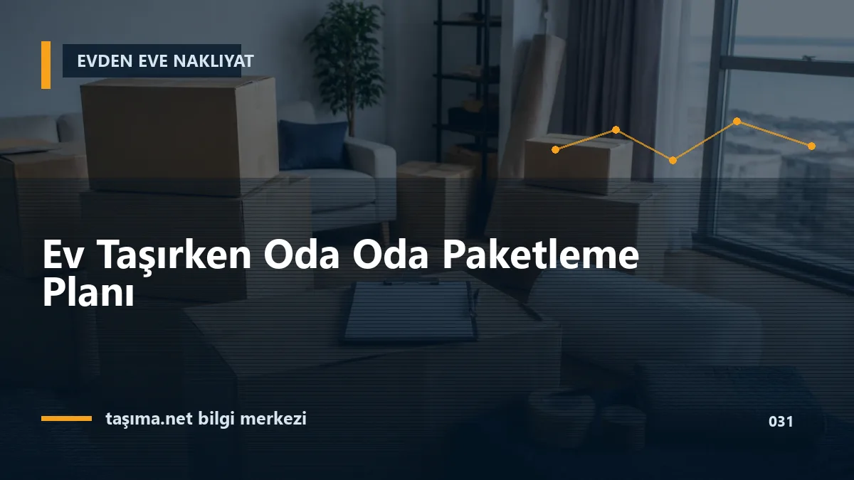 Ev Taşırken Oda Oda Paketleme Planı