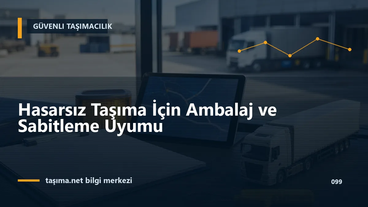 Hasarsız Taşıma İçin Ambalaj ve Sabitleme Uyumu