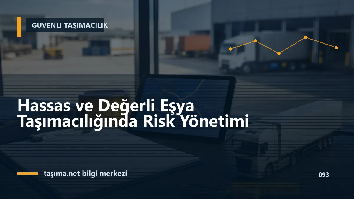 Hassas ve Değerli Eşya Taşımacılığında Risk Yönetimi