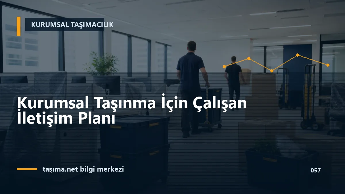 Kurumsal Taşınma İçin Çalışan İletişim Planı