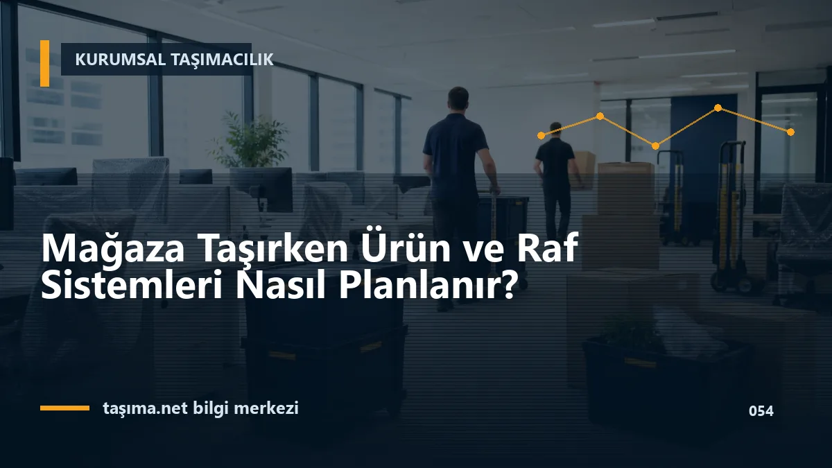 Mağaza Taşırken Ürün ve Raf Sistemleri Nasıl Planlanır?