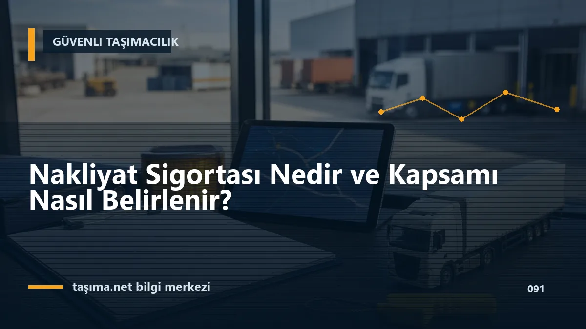 Nakliyat Sigortası Nedir ve Kapsamı Nasıl Belirlenir?
