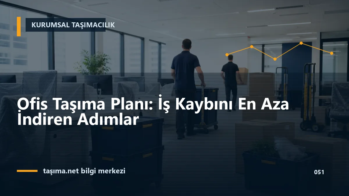 Ofis Taşıma Planı: İş Kaybını En Aza İndiren Adımlar