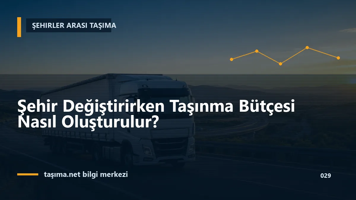 Şehir Değiştirirken Taşınma Bütçesi Nasıl Oluşturulur?