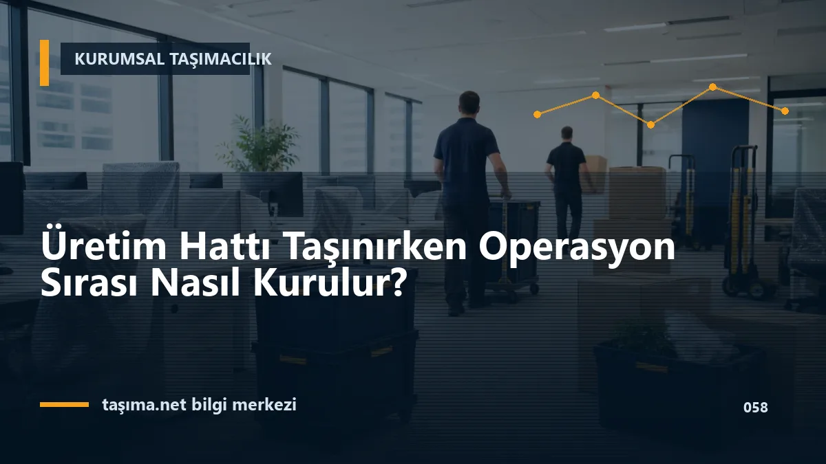Üretim Hattı Taşınırken Operasyon Sırası Nasıl Kurulur?