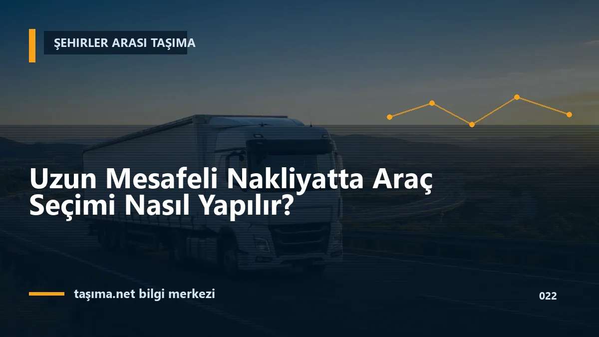 Uzun Mesafeli Nakliyatta Araç Seçimi Nasıl Yapılır?