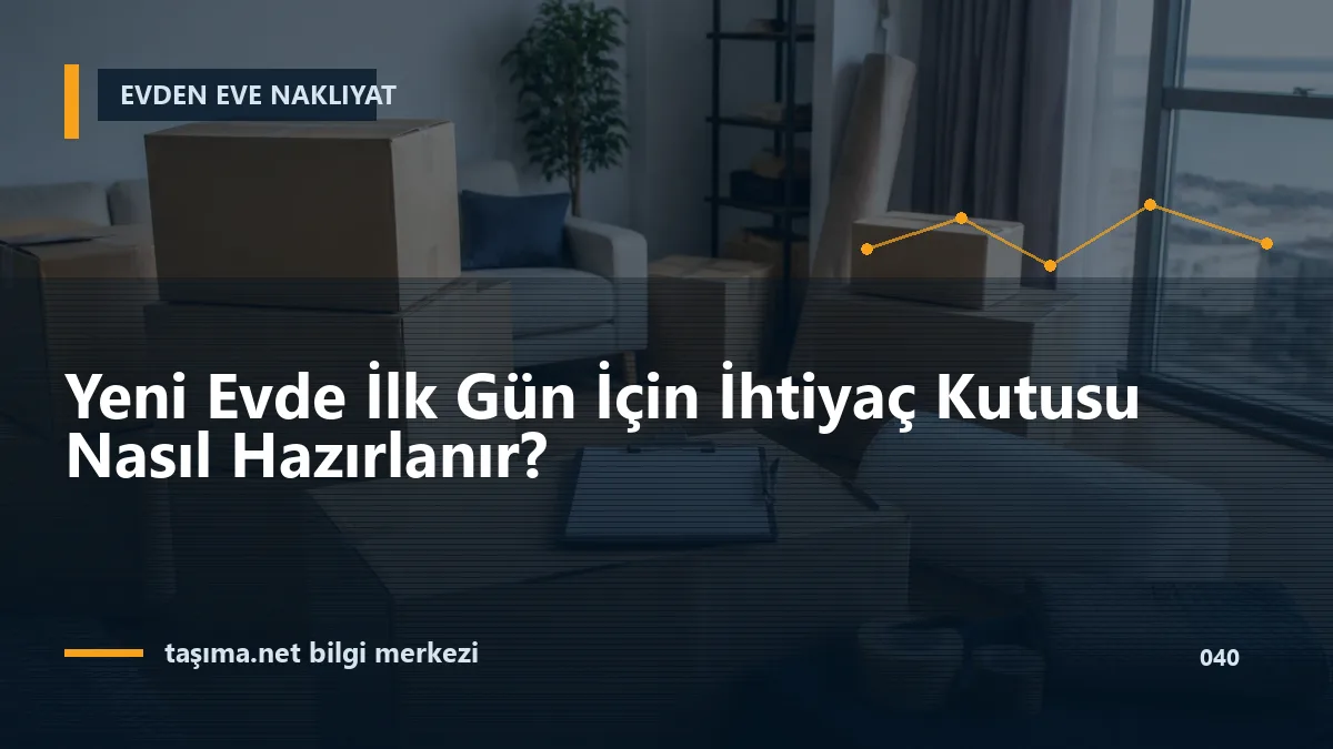 Yeni Evde İlk Gün İçin İhtiyaç Kutusu Nasıl Hazırlanır?